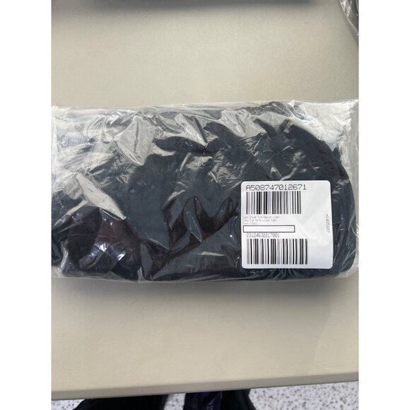 Susan Graver Pure Regular Linen Blend Crop Pants w/Lace Inset Women XS Black NEW - Picture 2 of 7